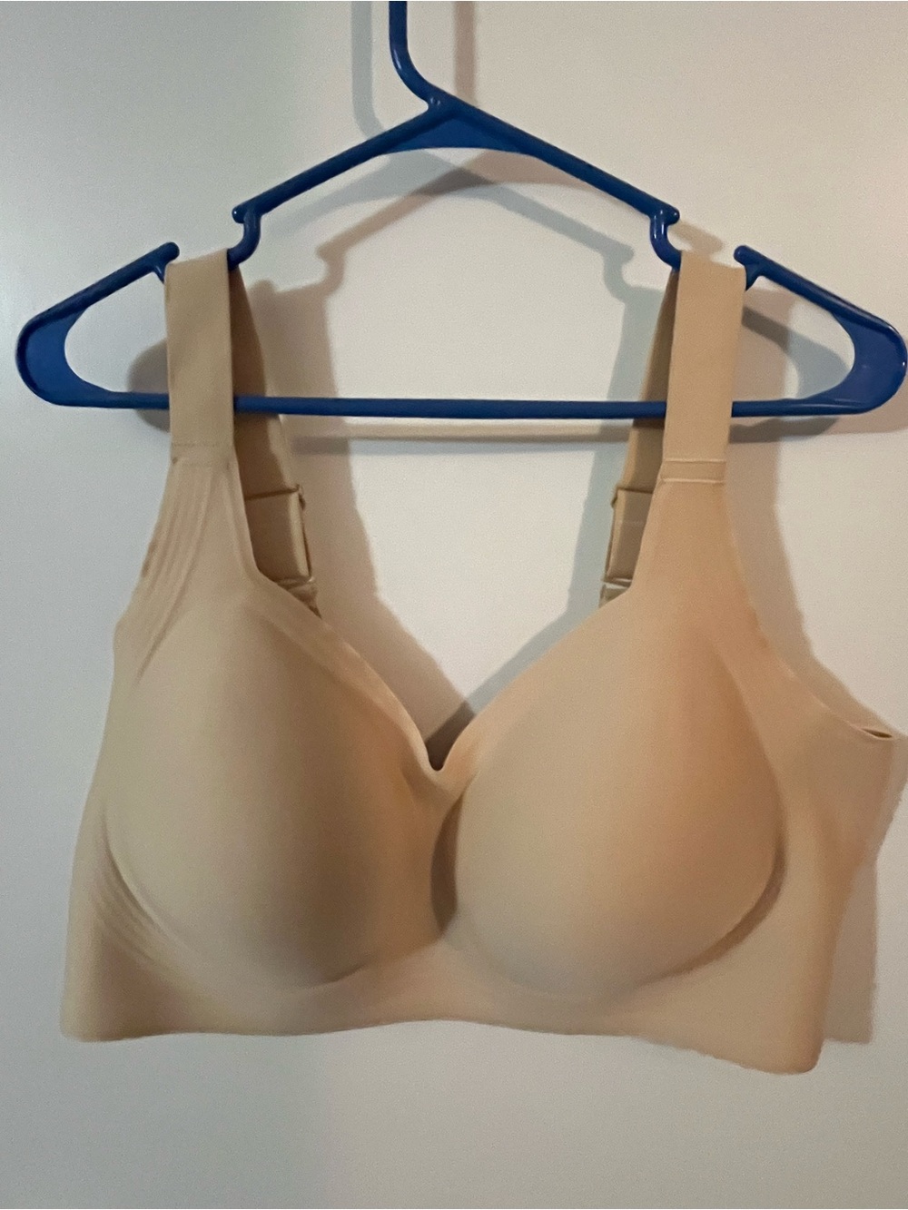 LetsJoli 4XL  Nude Wireless Bra - Supportive Comfort padded